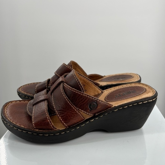 Born Platform Leather Sandals Ladies Size 8 - Picture 3 of 7